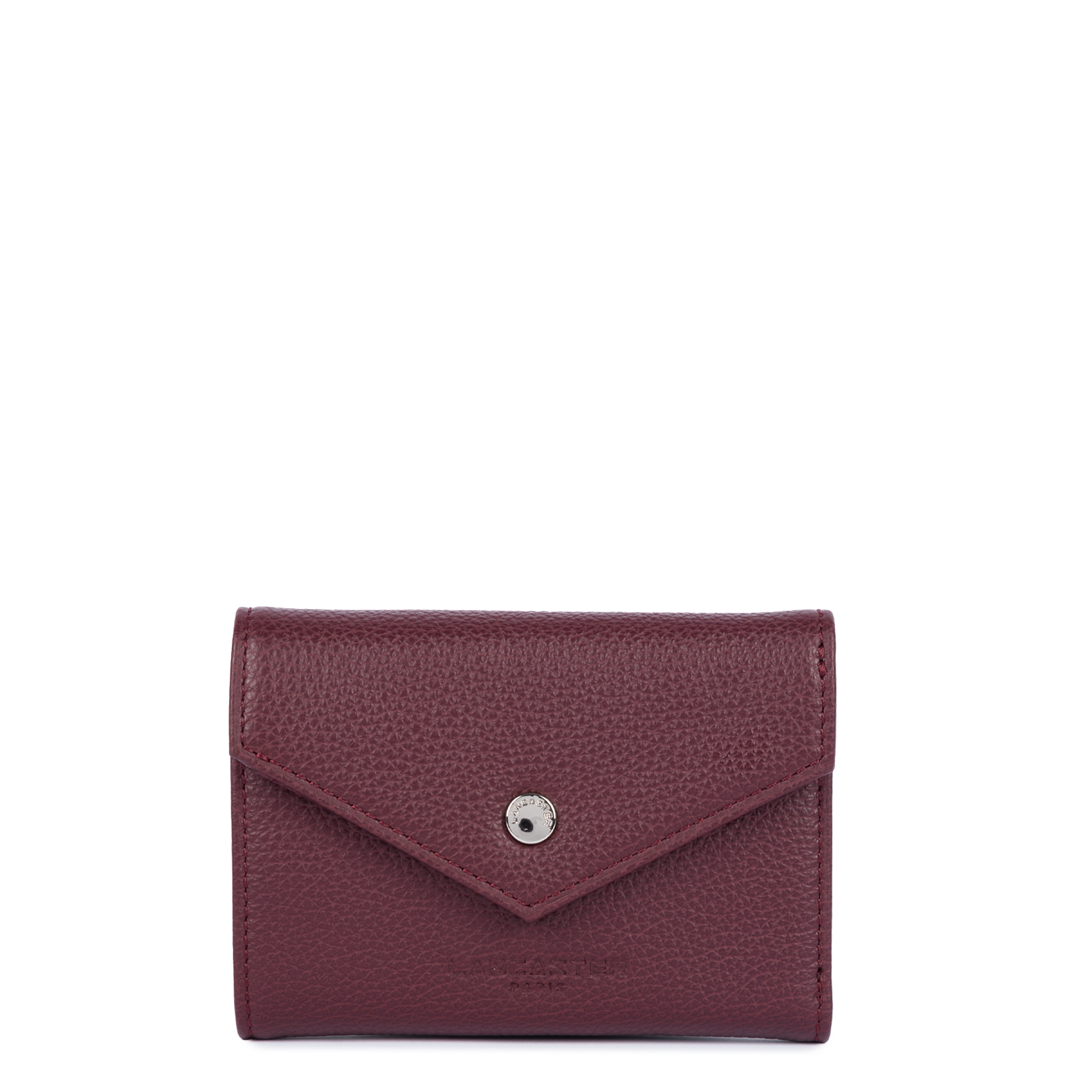 Lancaster Portafoglio Foulonne PM In Pelle Nera - Maroquinerie Francese, Dimensioni 12x8,5x3 Cm