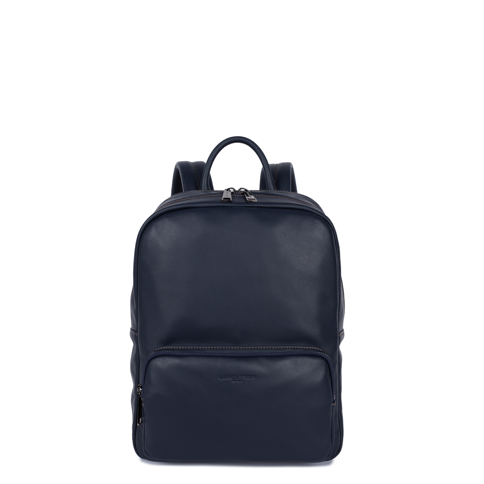 blue one handle backpack leather vintageparis Backpack