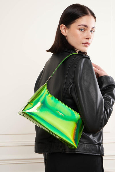 sac baguette - glass irio #couleur_vert