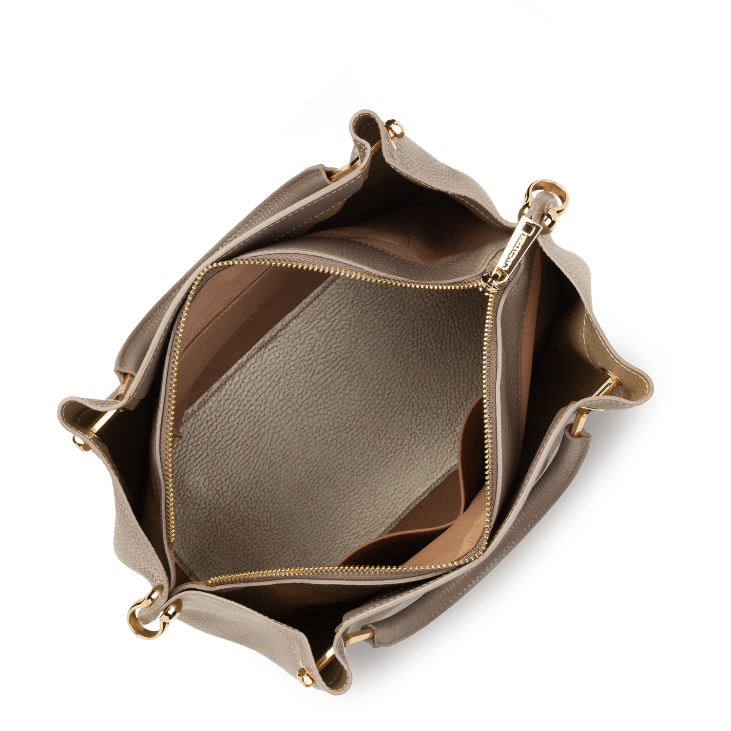 grand sac à main - foulonné double