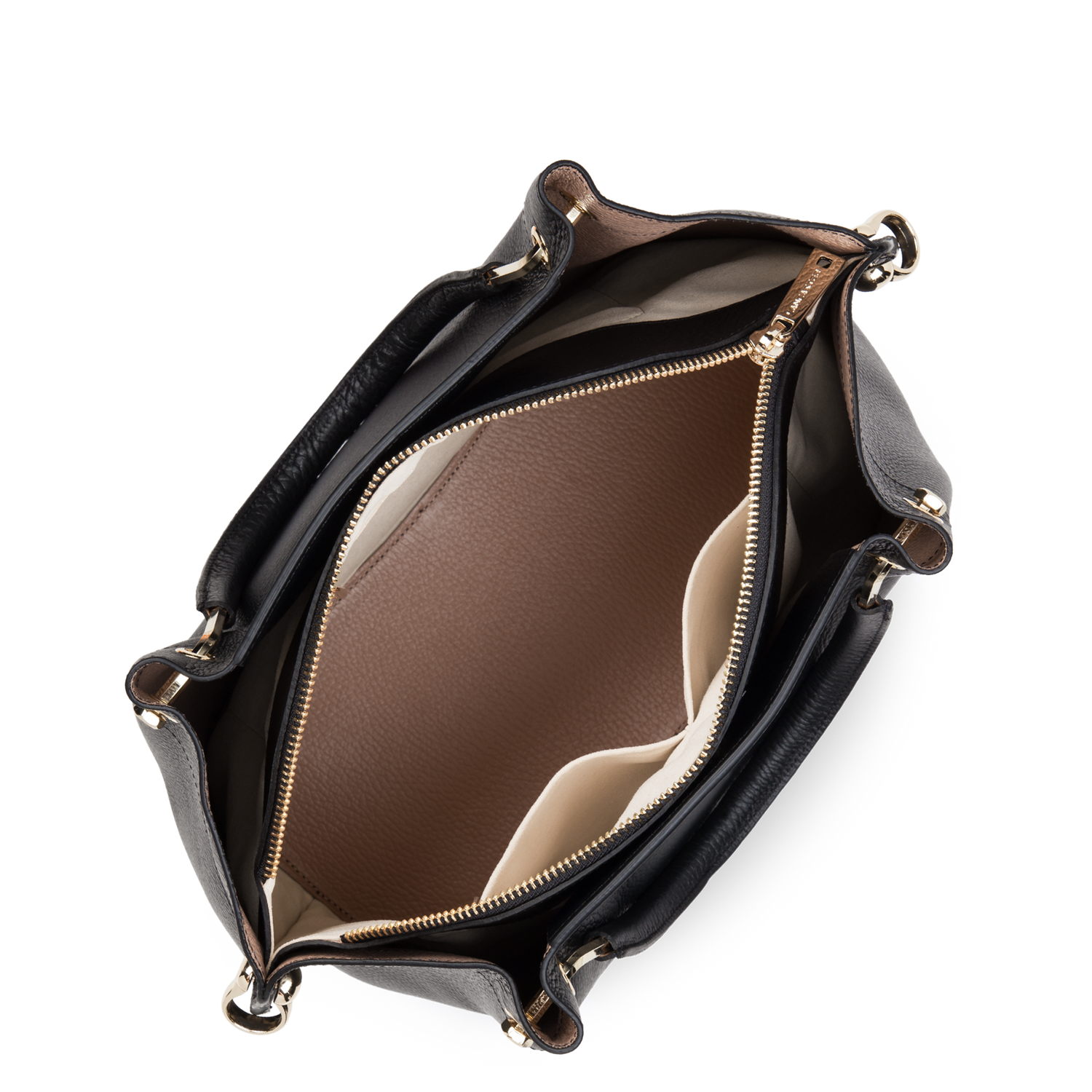 grand sac à main - foulonné double