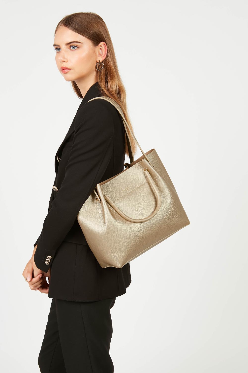 sac cabas épaule - foulonné double
