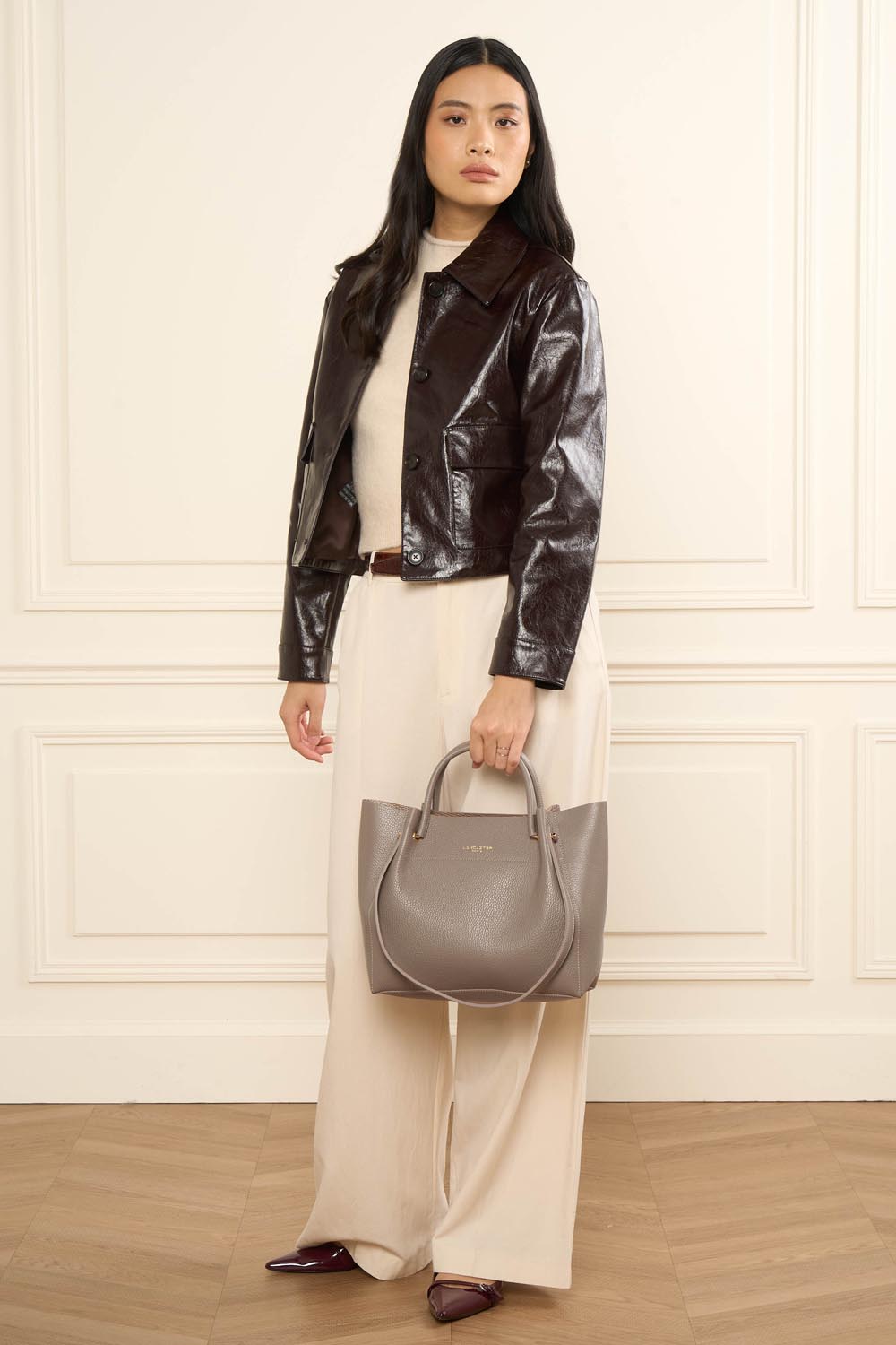 sac cabas épaule - foulonné double