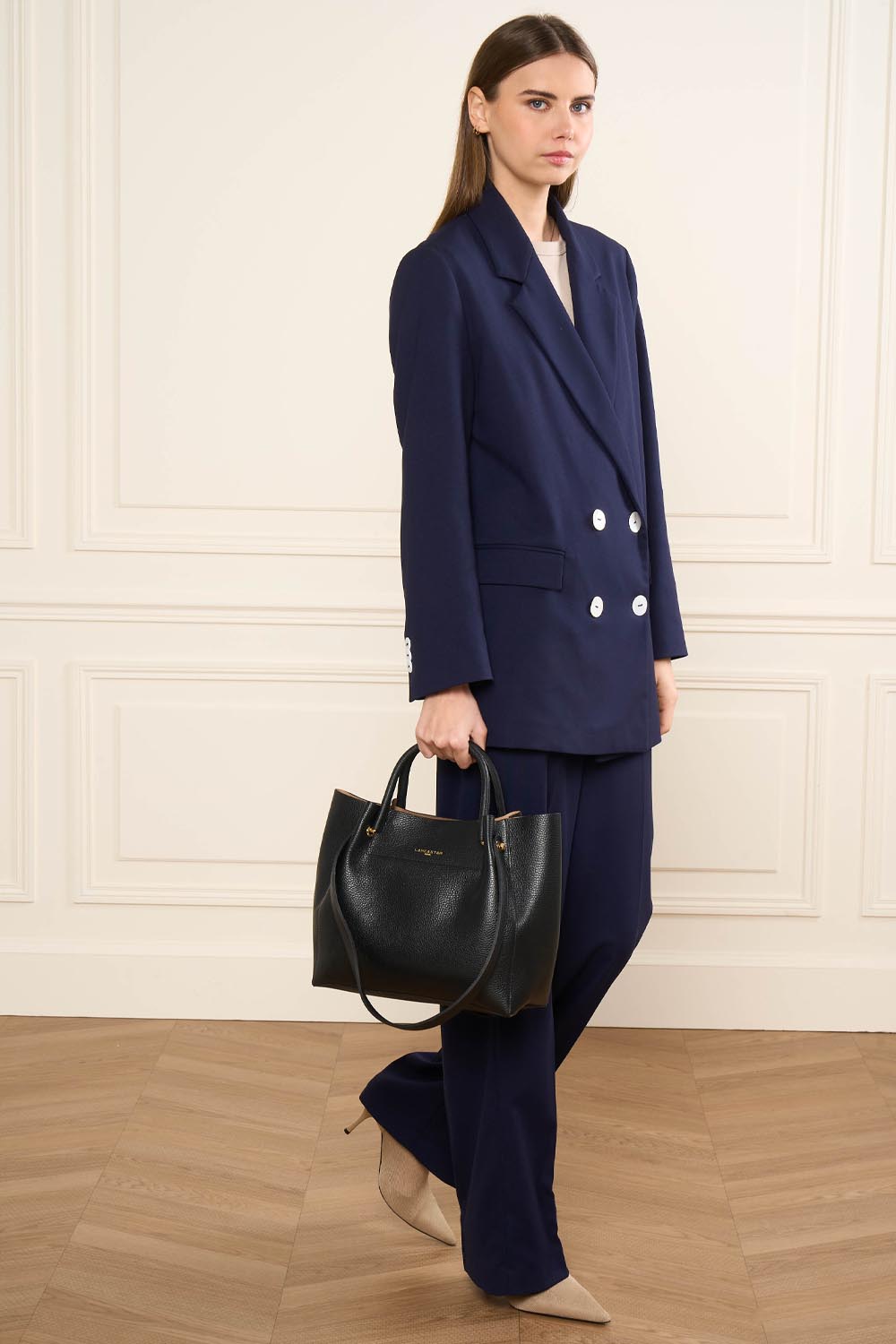 sac cabas épaule - foulonné double