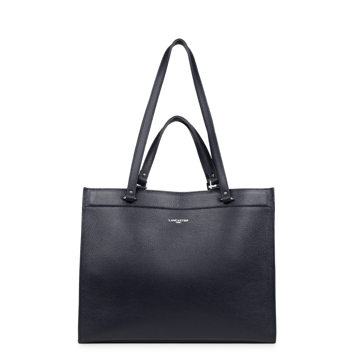 très grand sac cabas épaule - foulonné double