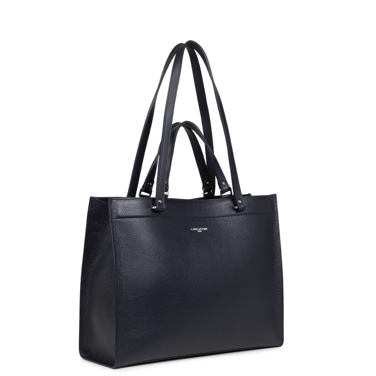 très grand sac cabas épaule - foulonné double