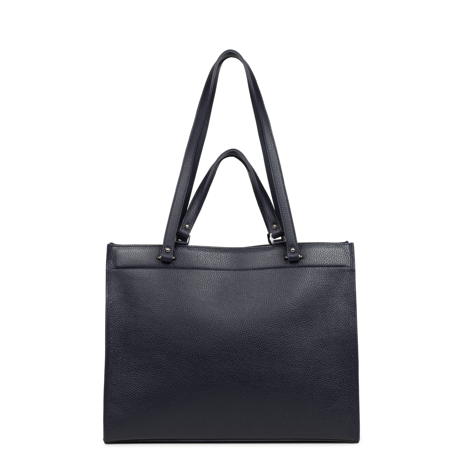 très grand sac cabas épaule - foulonné double