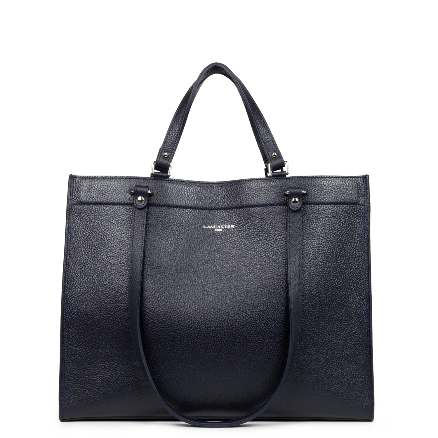 très grand sac cabas épaule - foulonné double