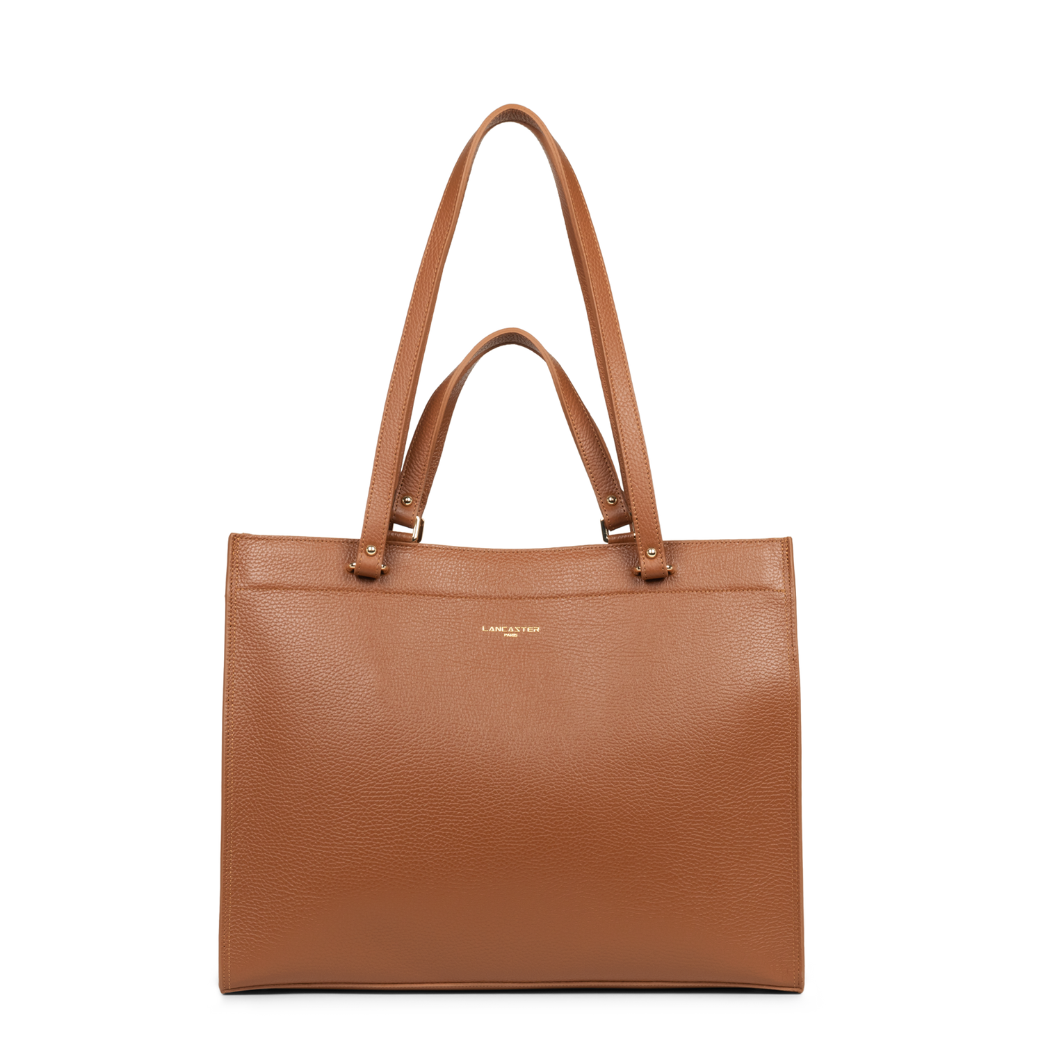 très grand sac cabas épaule - foulonné double