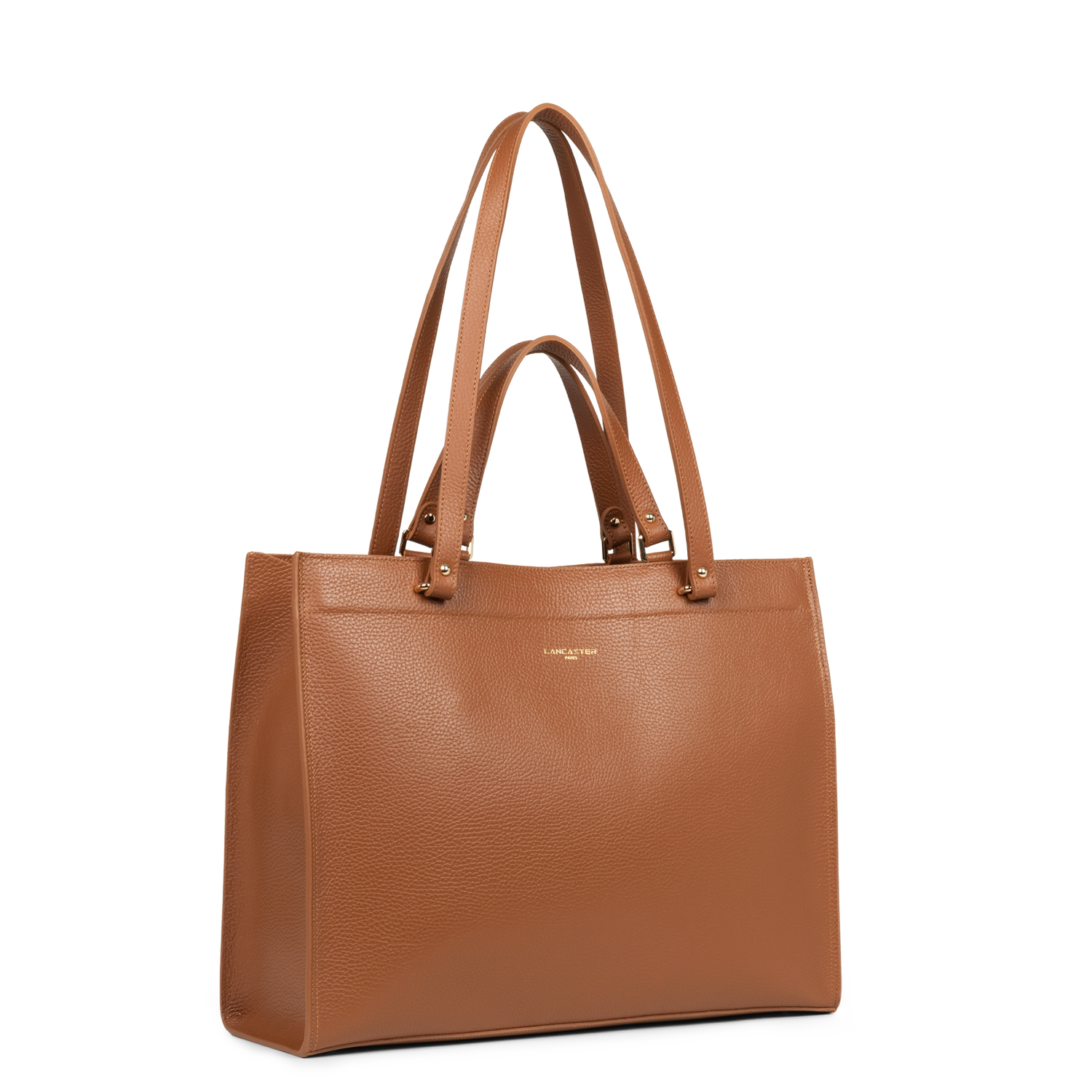 très grand sac cabas épaule - foulonné double