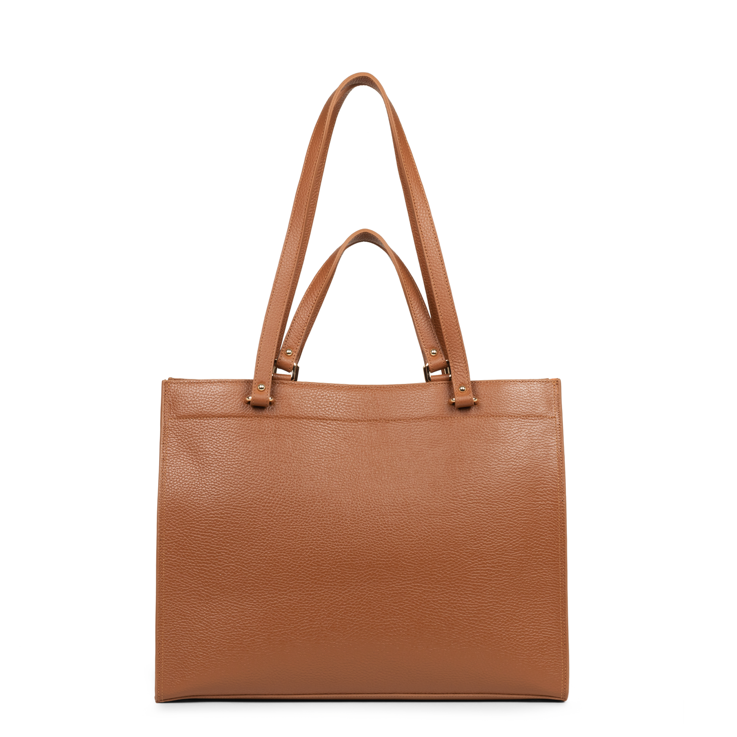 très grand sac cabas épaule - foulonné double