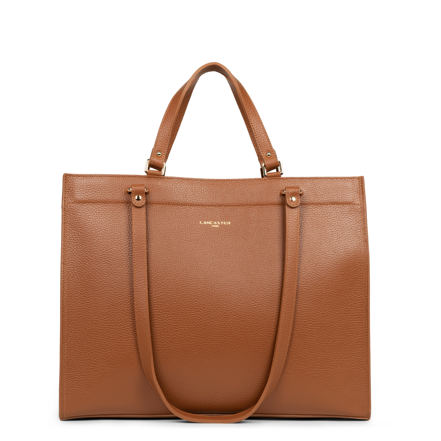 très grand sac cabas épaule - foulonné double