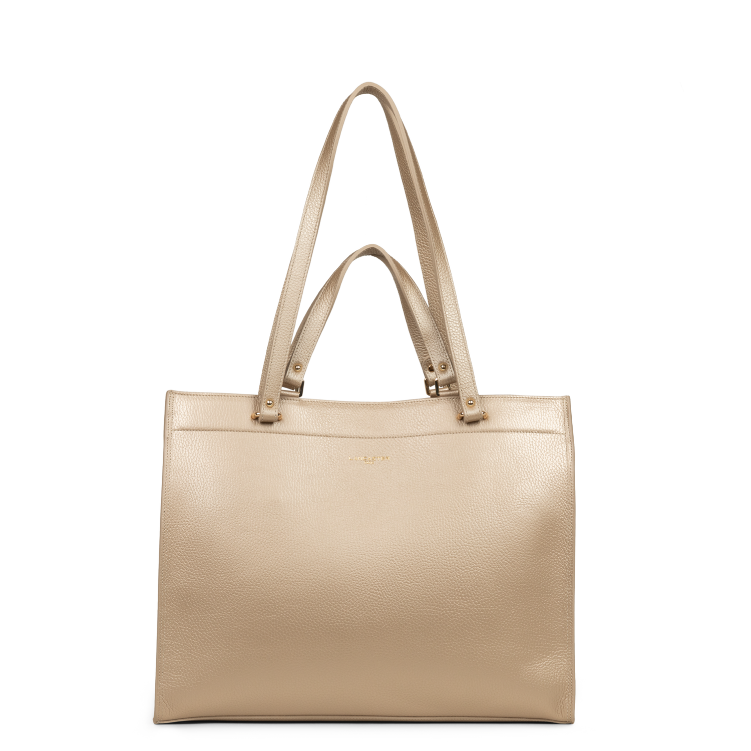 très grand sac cabas épaule - foulonné double