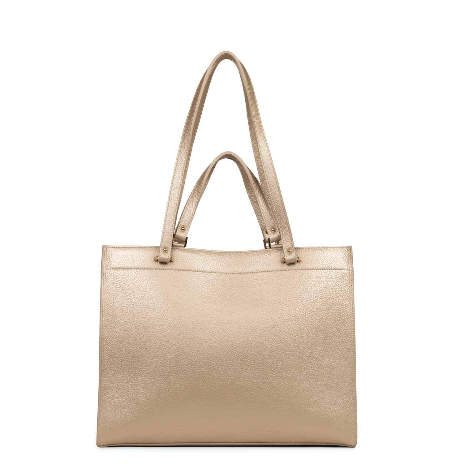 très grand sac cabas épaule - foulonné double