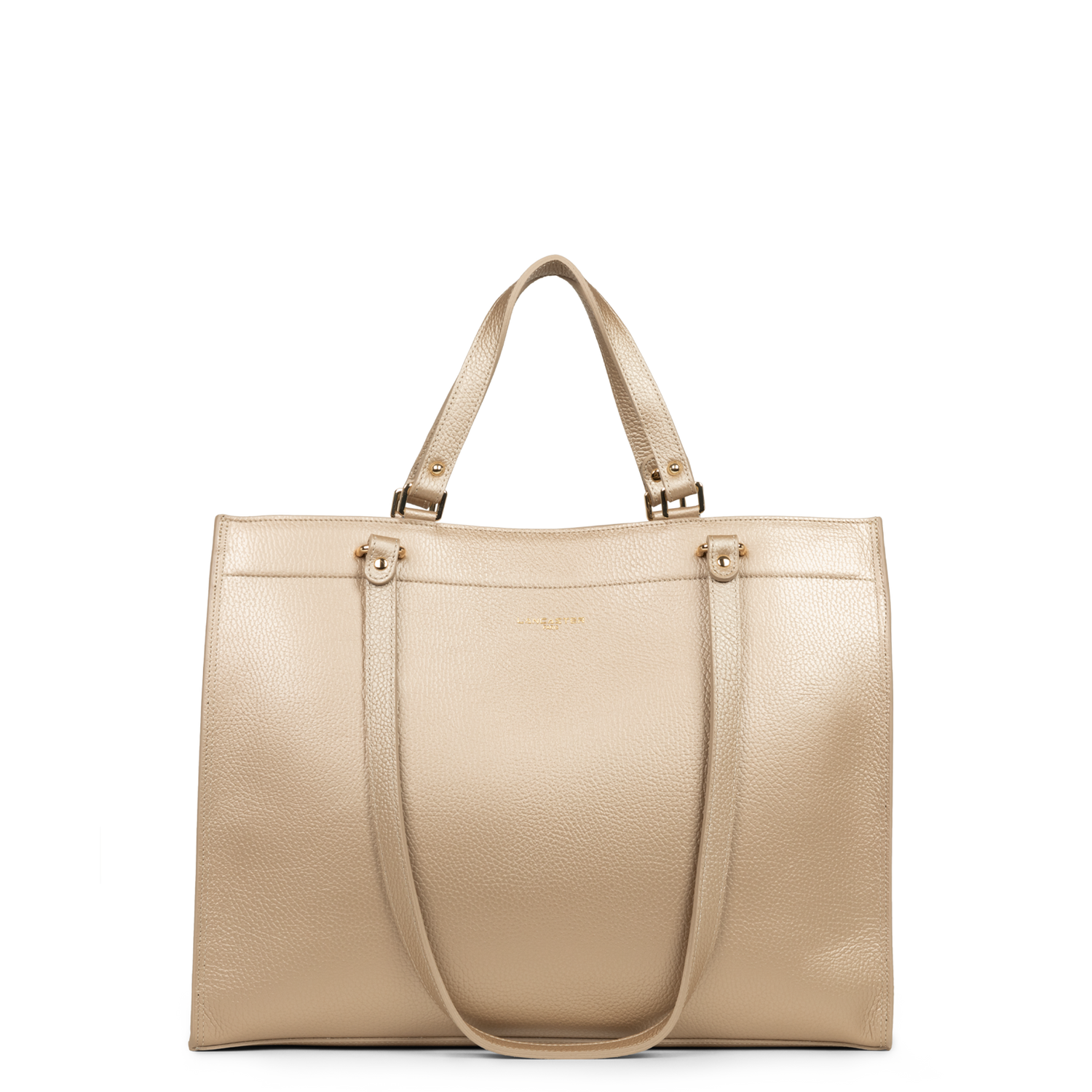 très grand sac cabas épaule - foulonné double