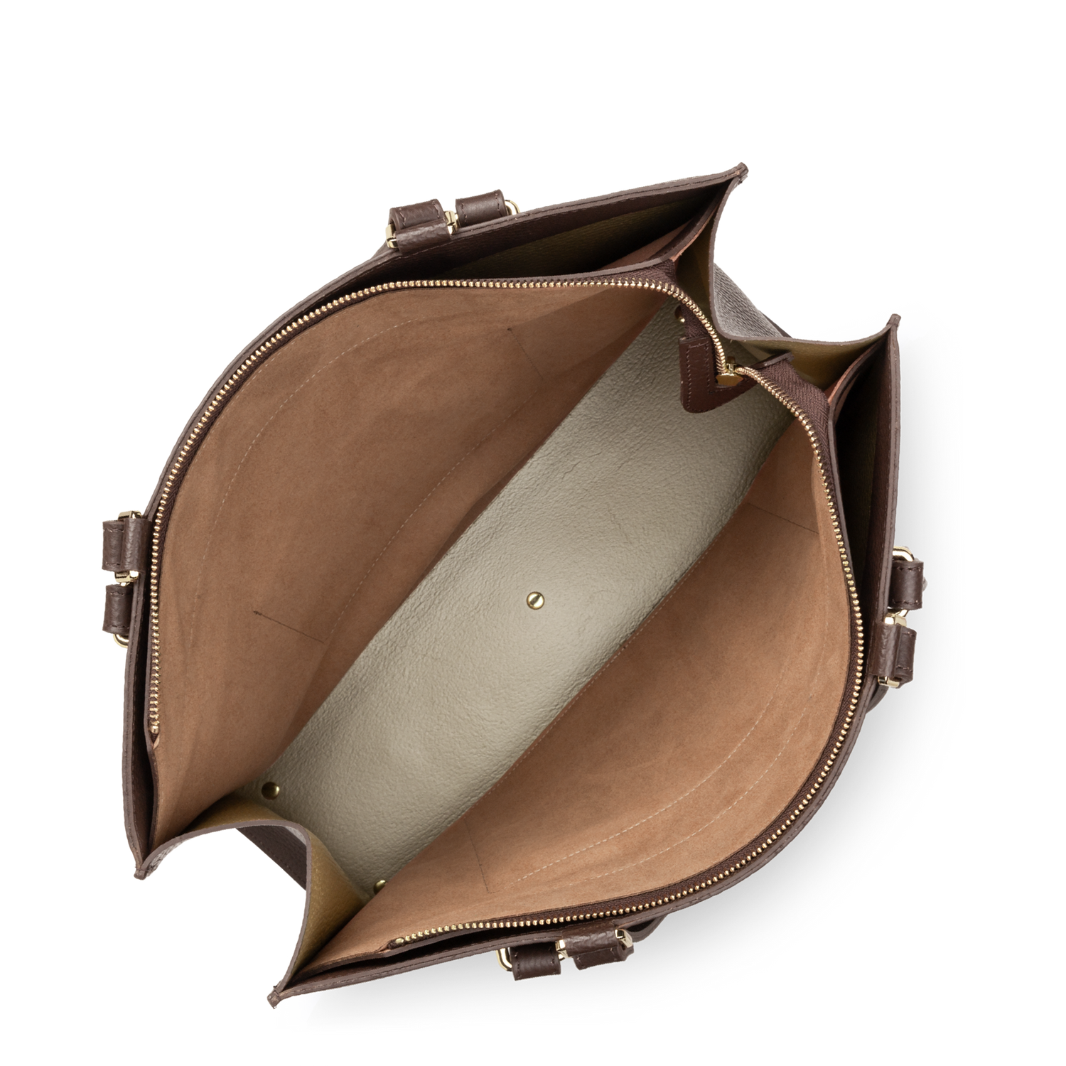 très grand sac cabas épaule - foulonné double