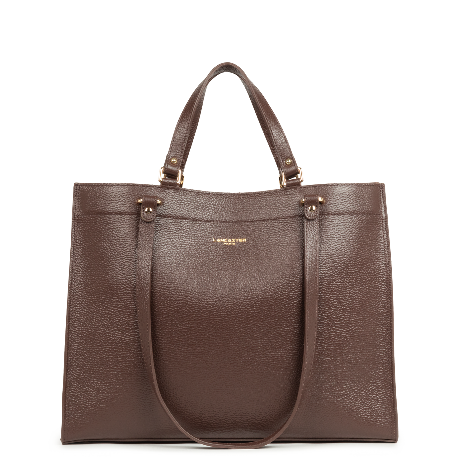 très grand sac cabas épaule - foulonné double