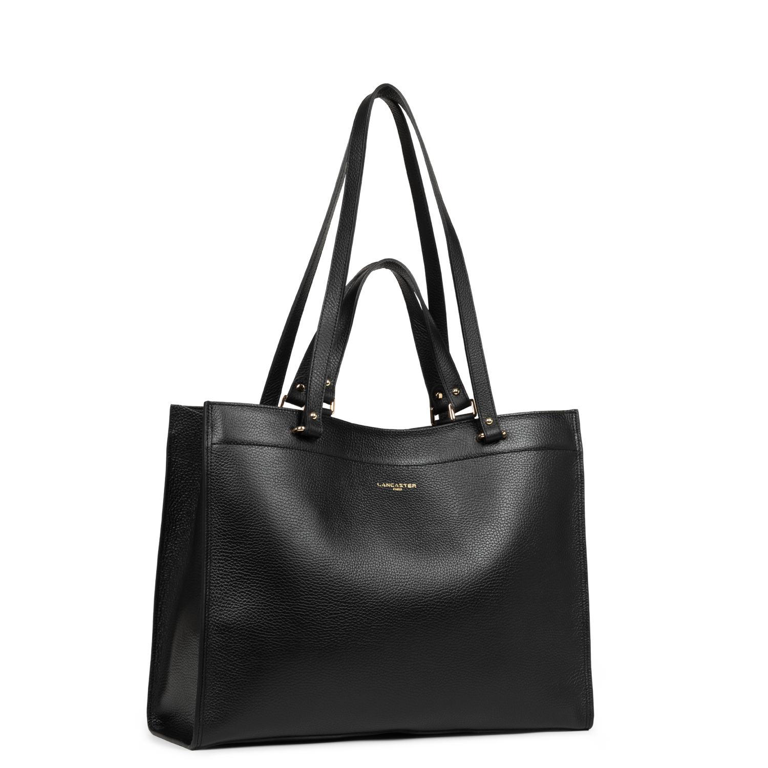 très grand sac cabas épaule - foulonné double