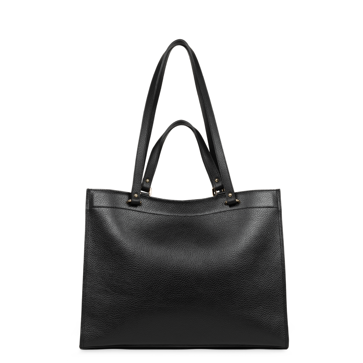 très grand sac cabas épaule - foulonné double