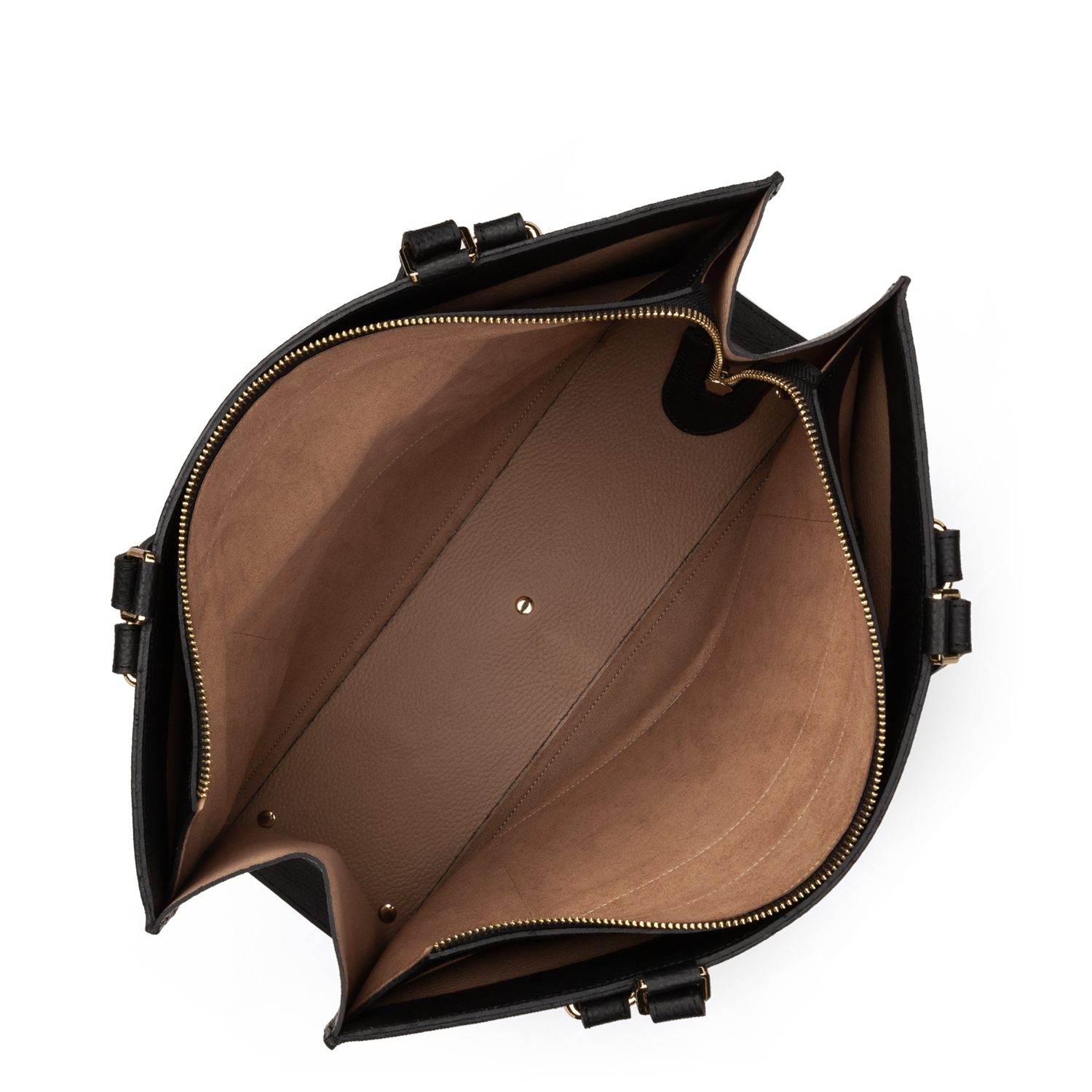 très grand sac cabas épaule - foulonné double