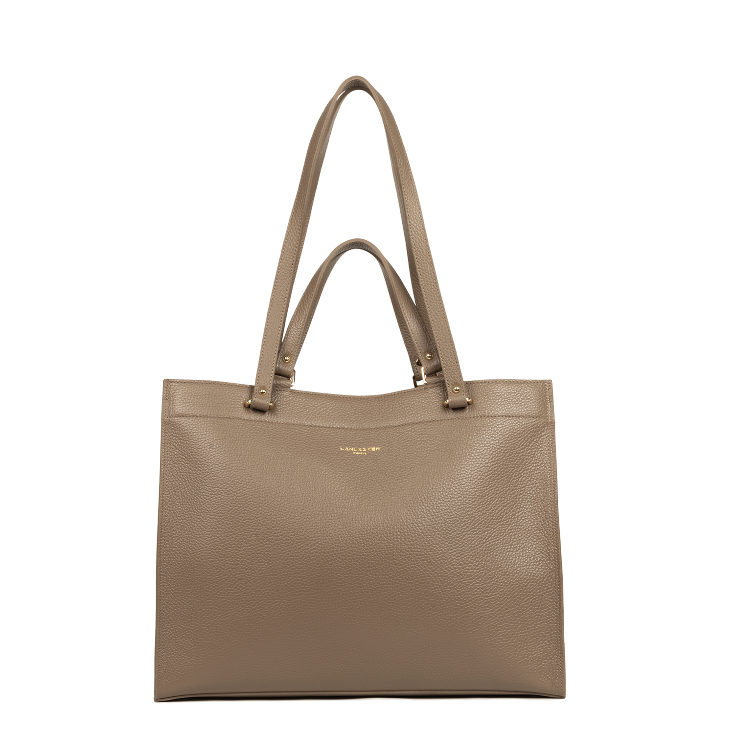 très grand sac cabas épaule - foulonné double