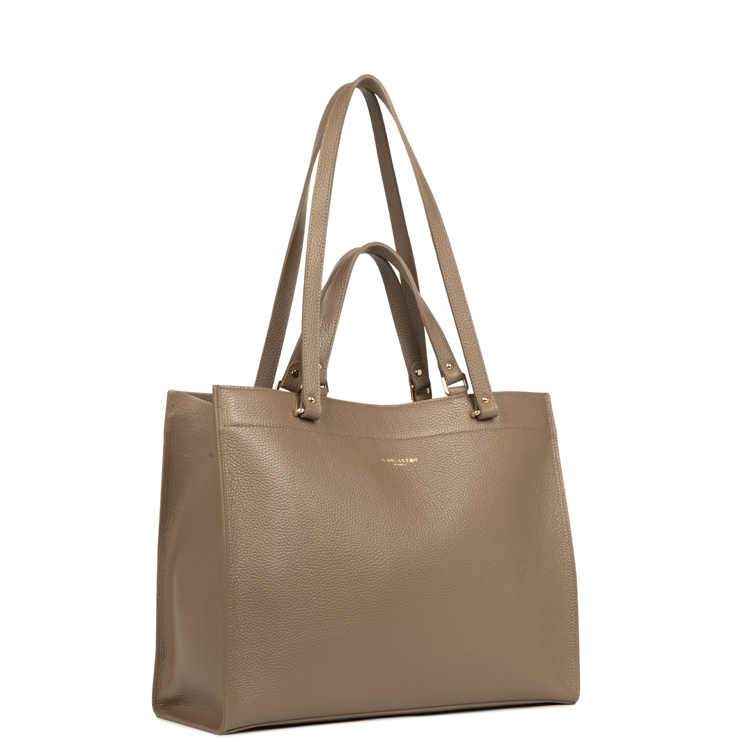 très grand sac cabas épaule - foulonné double