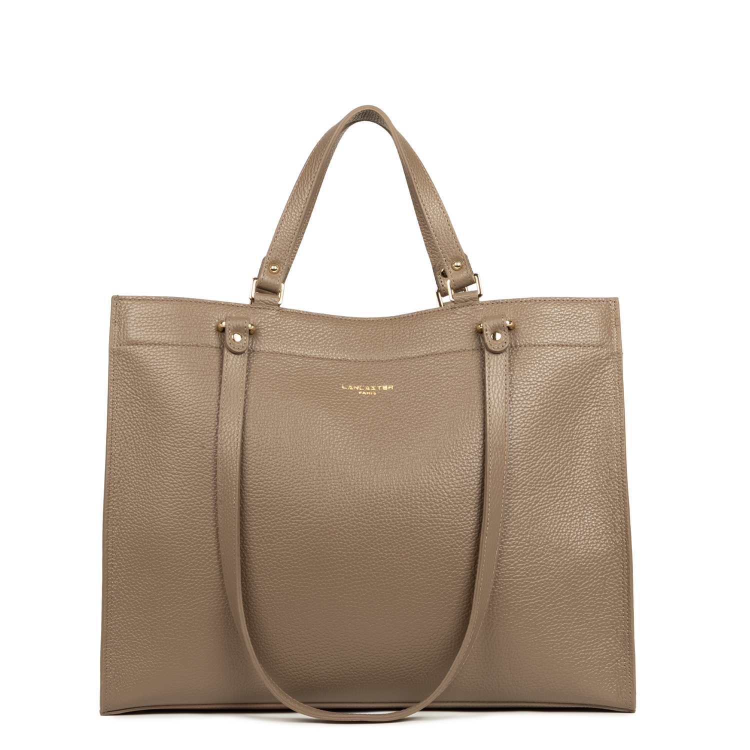 très grand sac cabas épaule - foulonné double