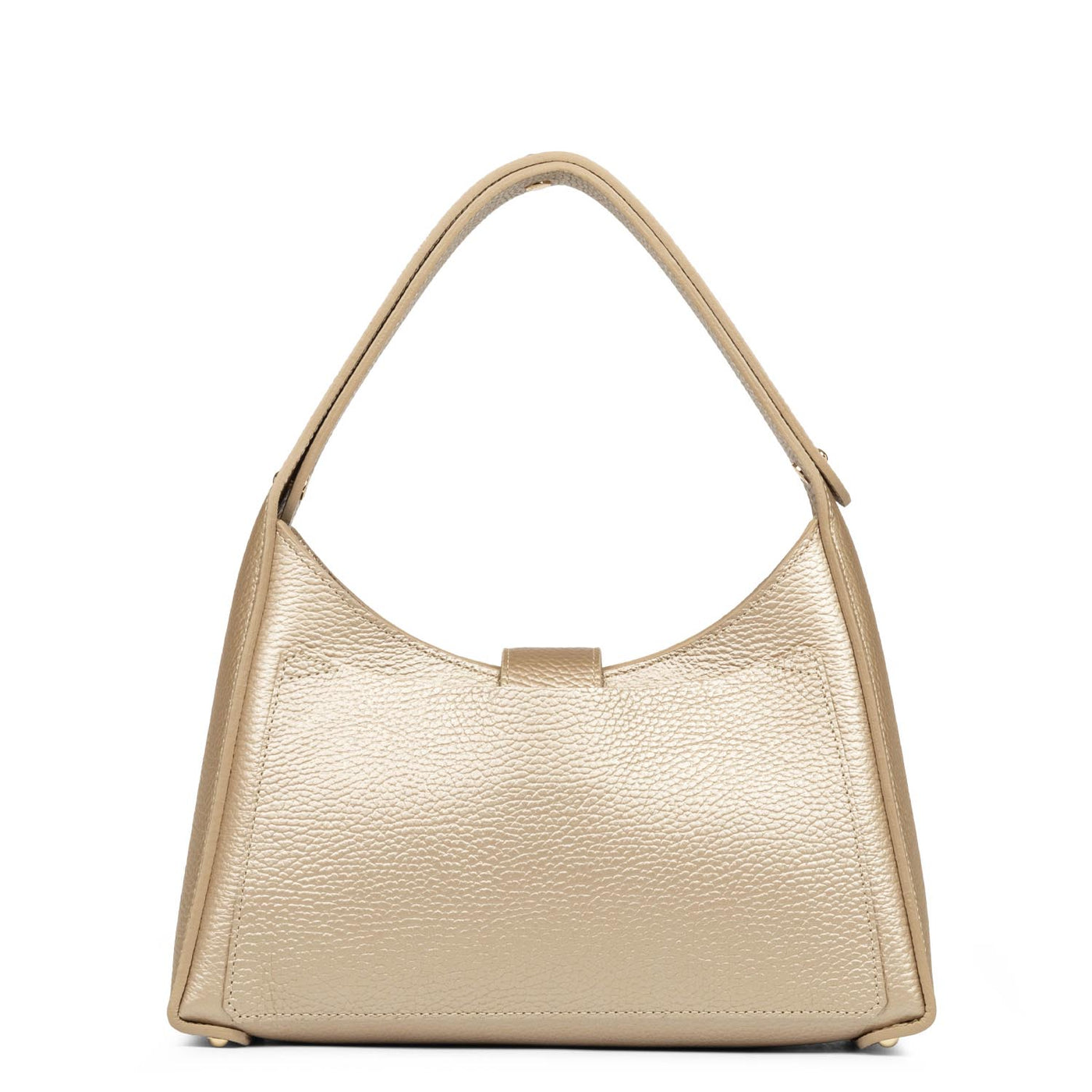 sac hobo - foulonné double #couleur_champagne-in-nude