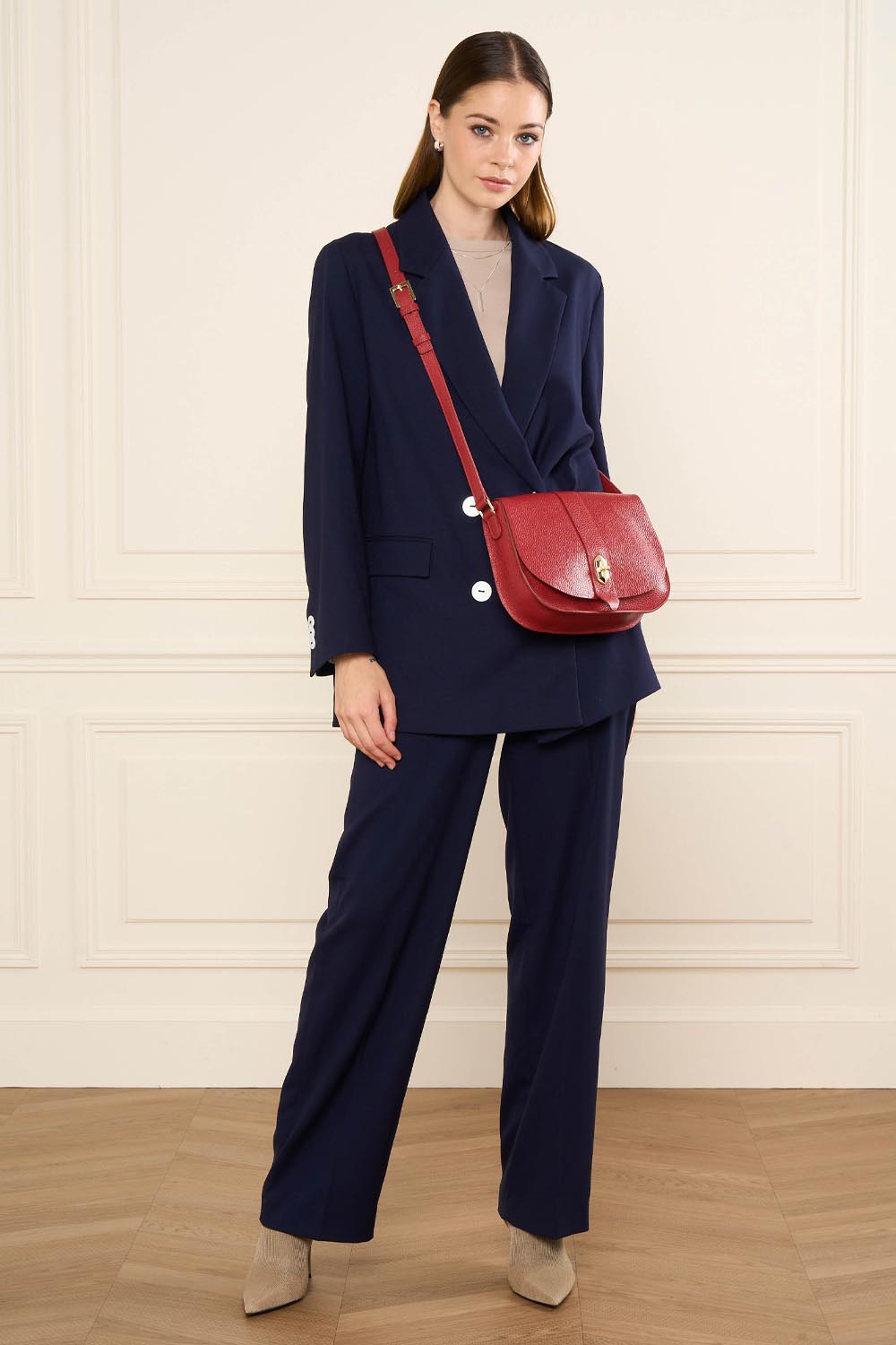 sac besace - top double