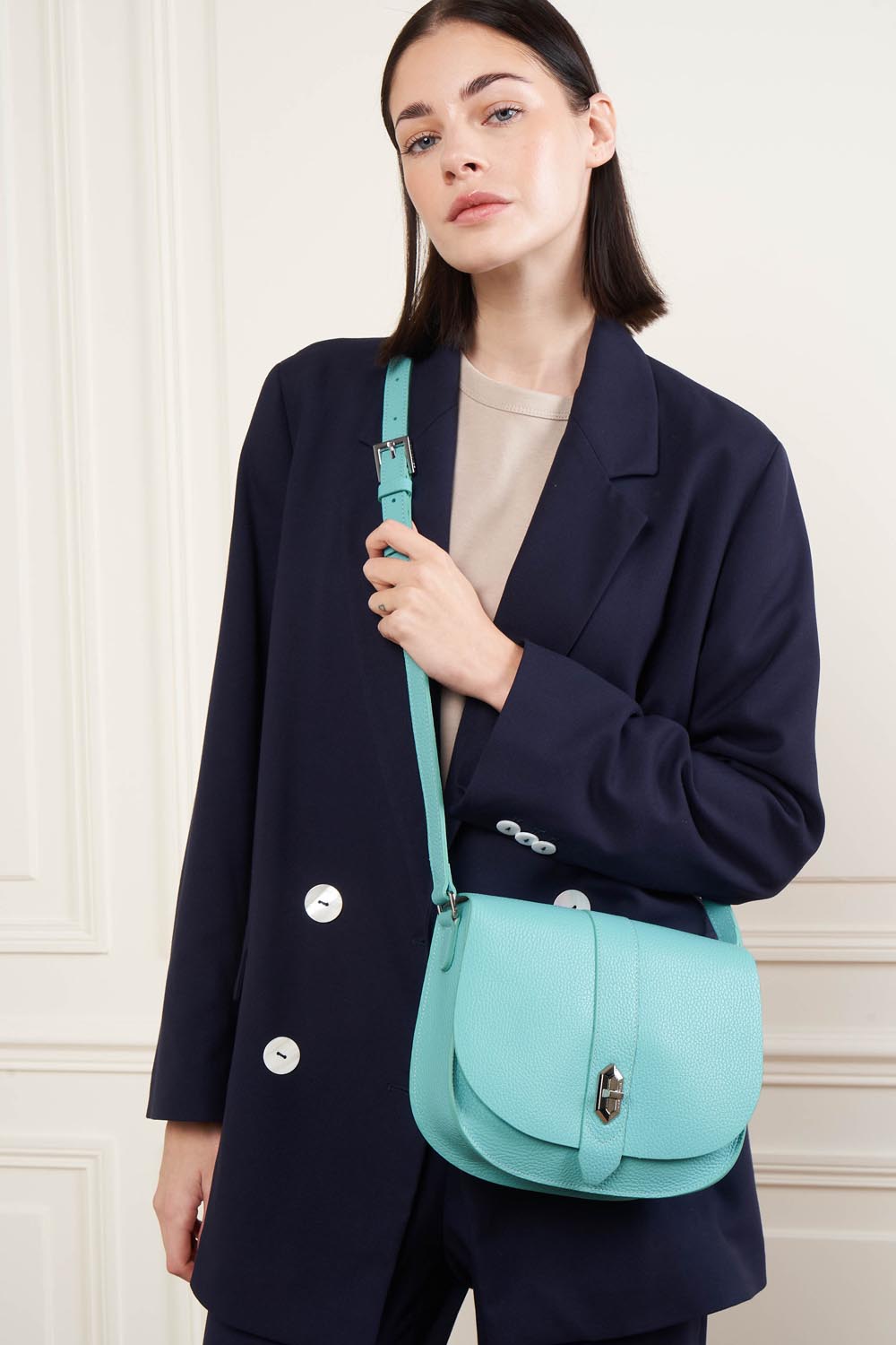 sac besace - top double