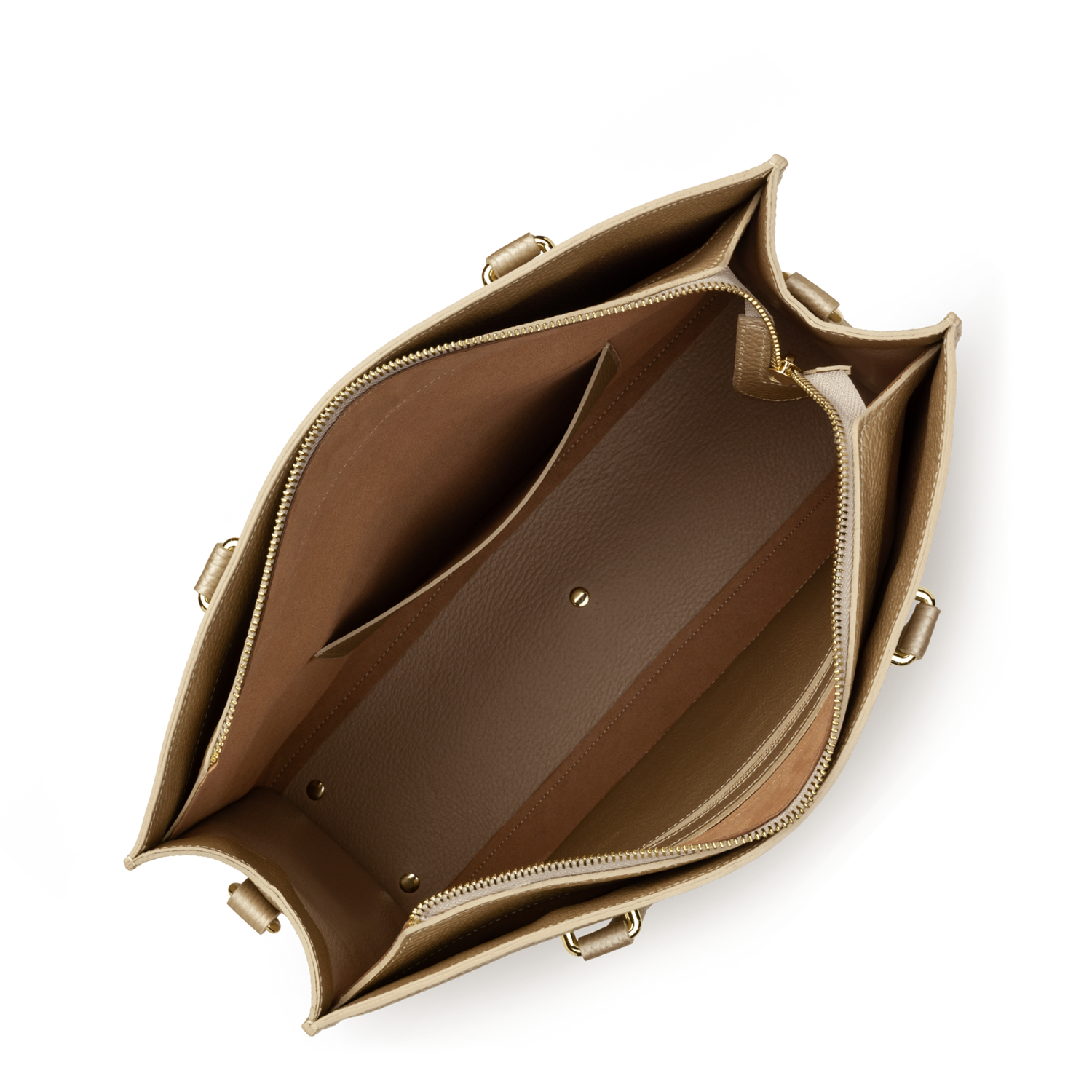 grand sac cabas épaule - foulonné double