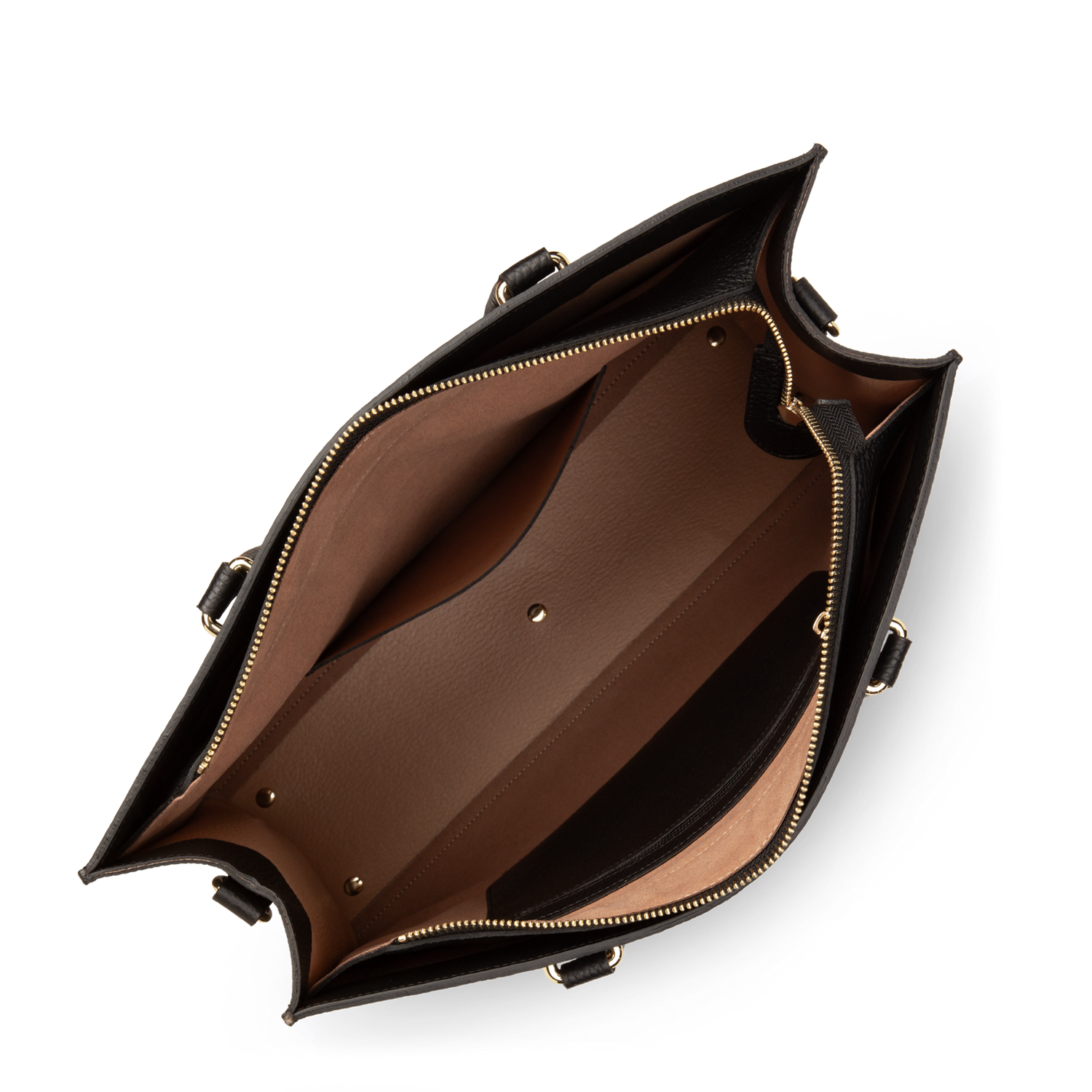 grand sac cabas épaule - foulonné double