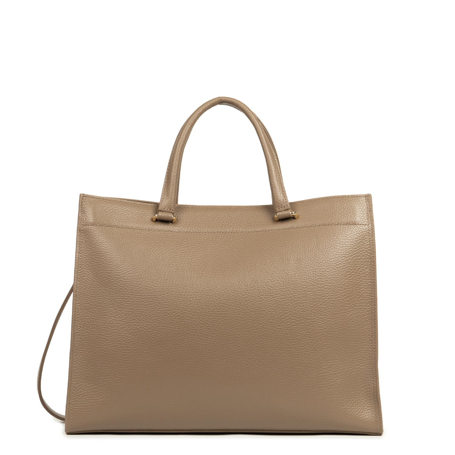 grand sac cabas épaule - foulonné double