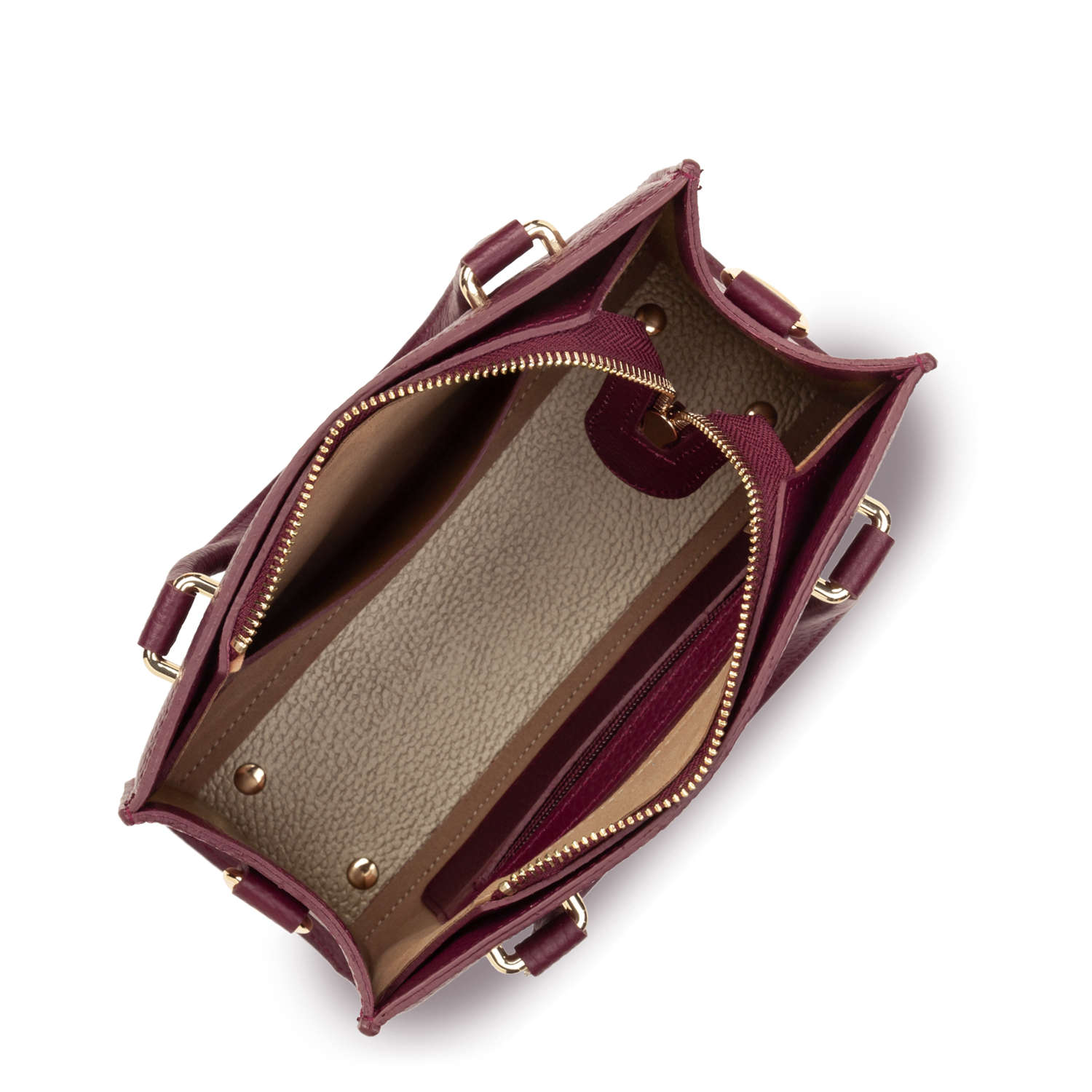 petit sac à main - foulonné double