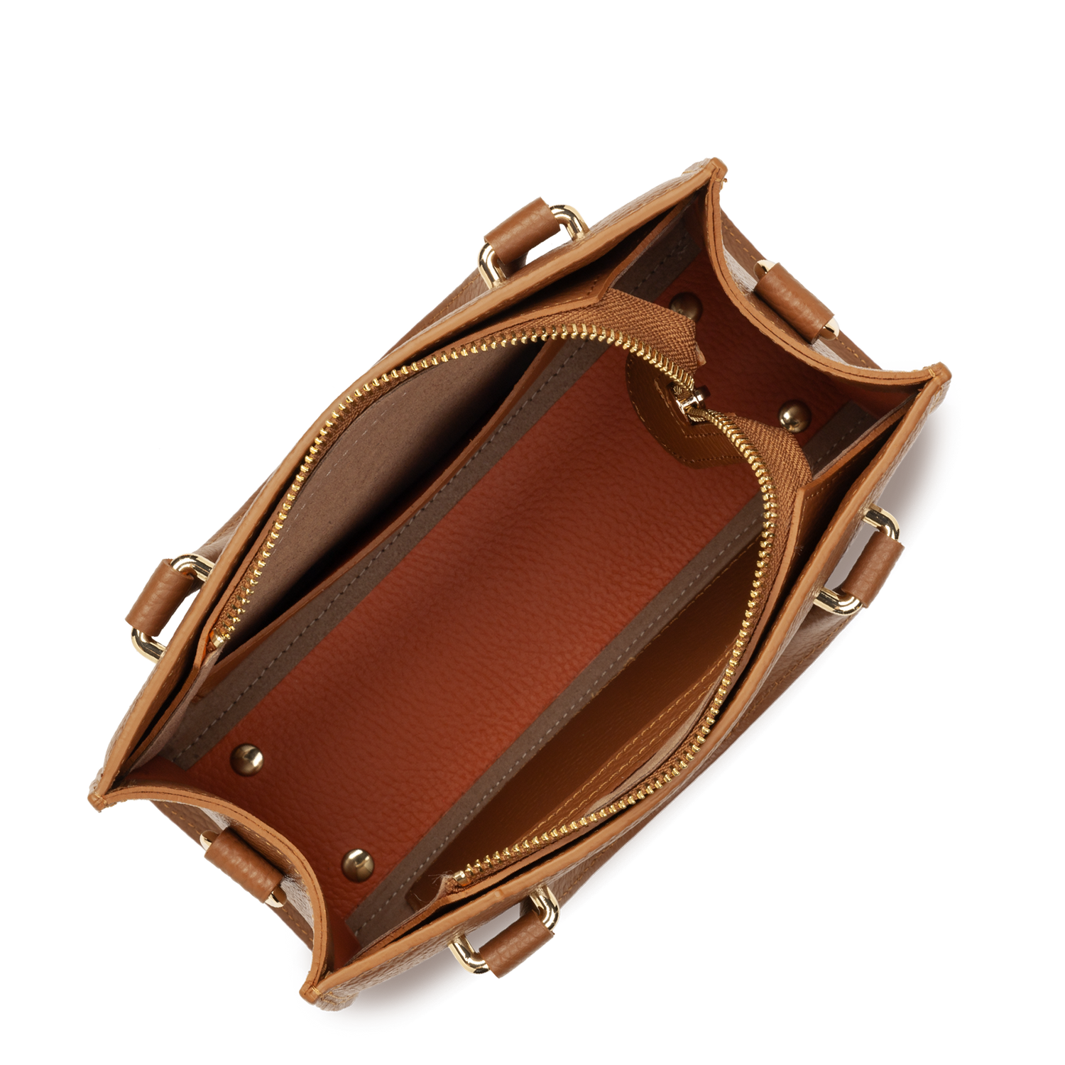 petit sac à main - foulonné double