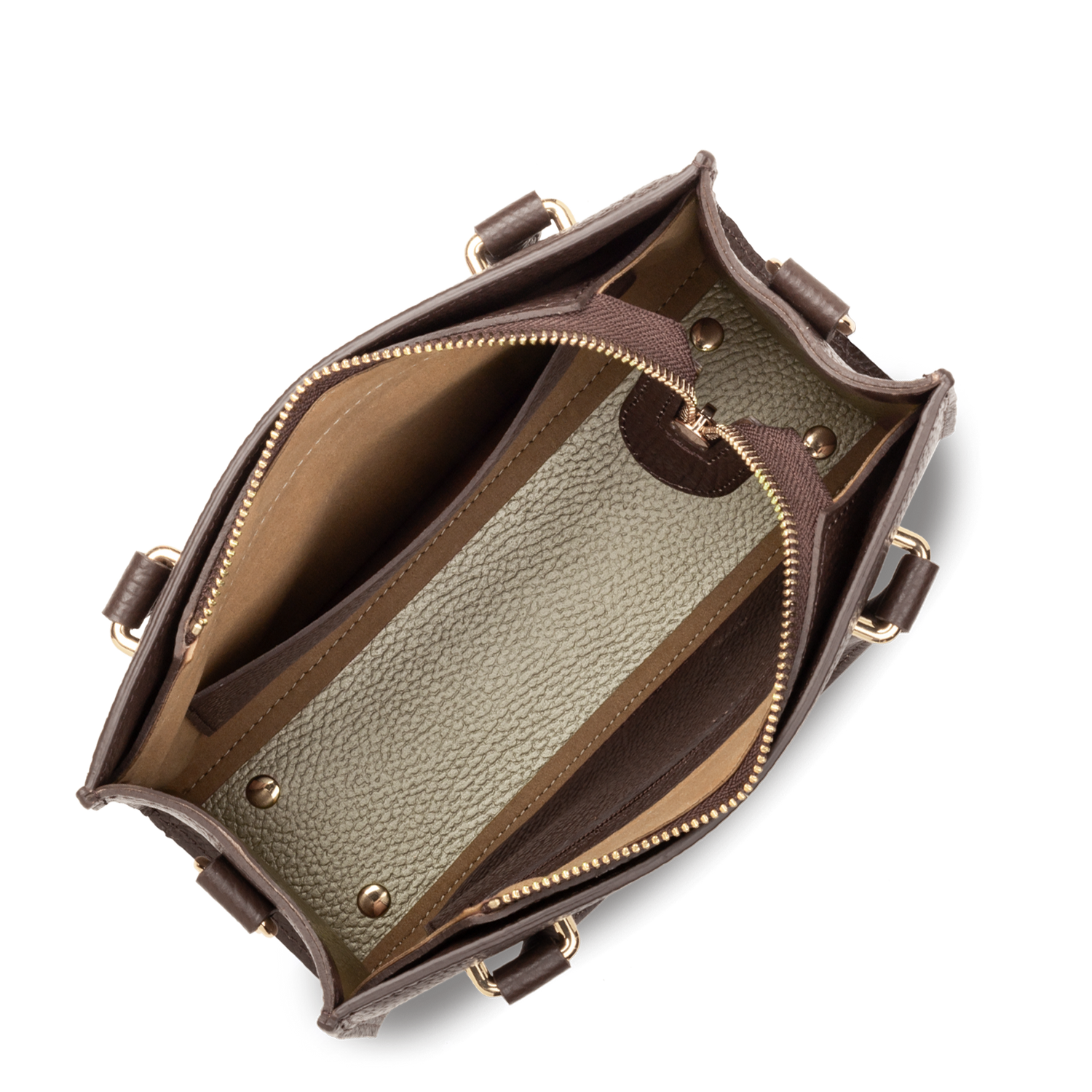 petit sac à main - foulonné double