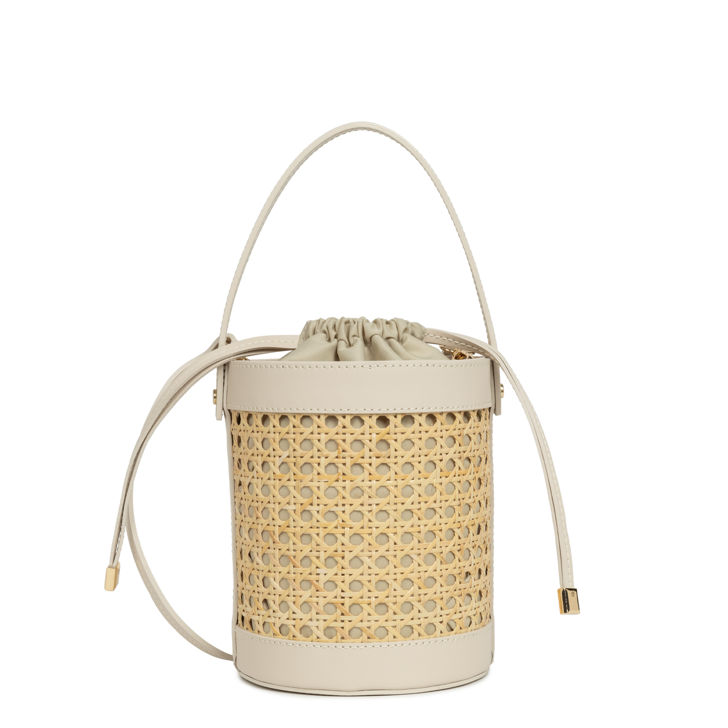 sac seau - cannage rotin