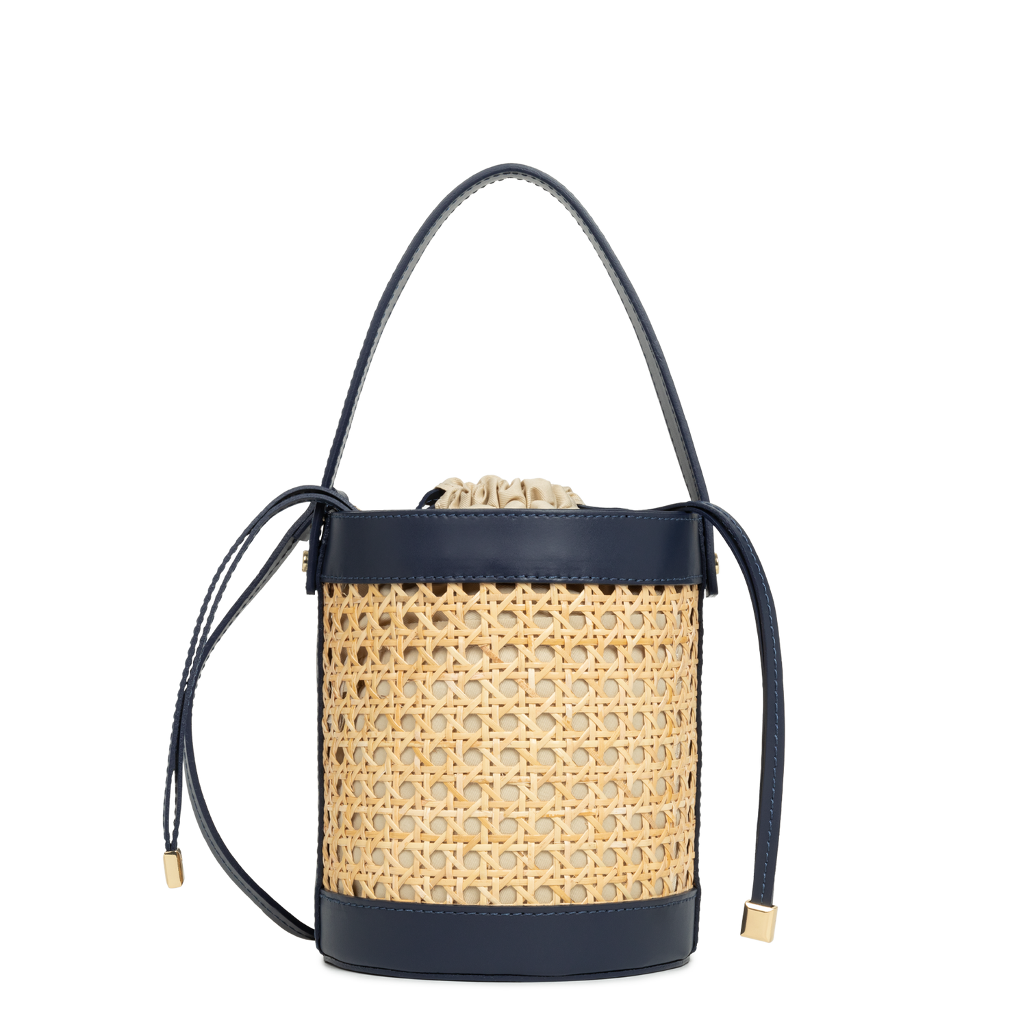 sac seau - cannage rotin