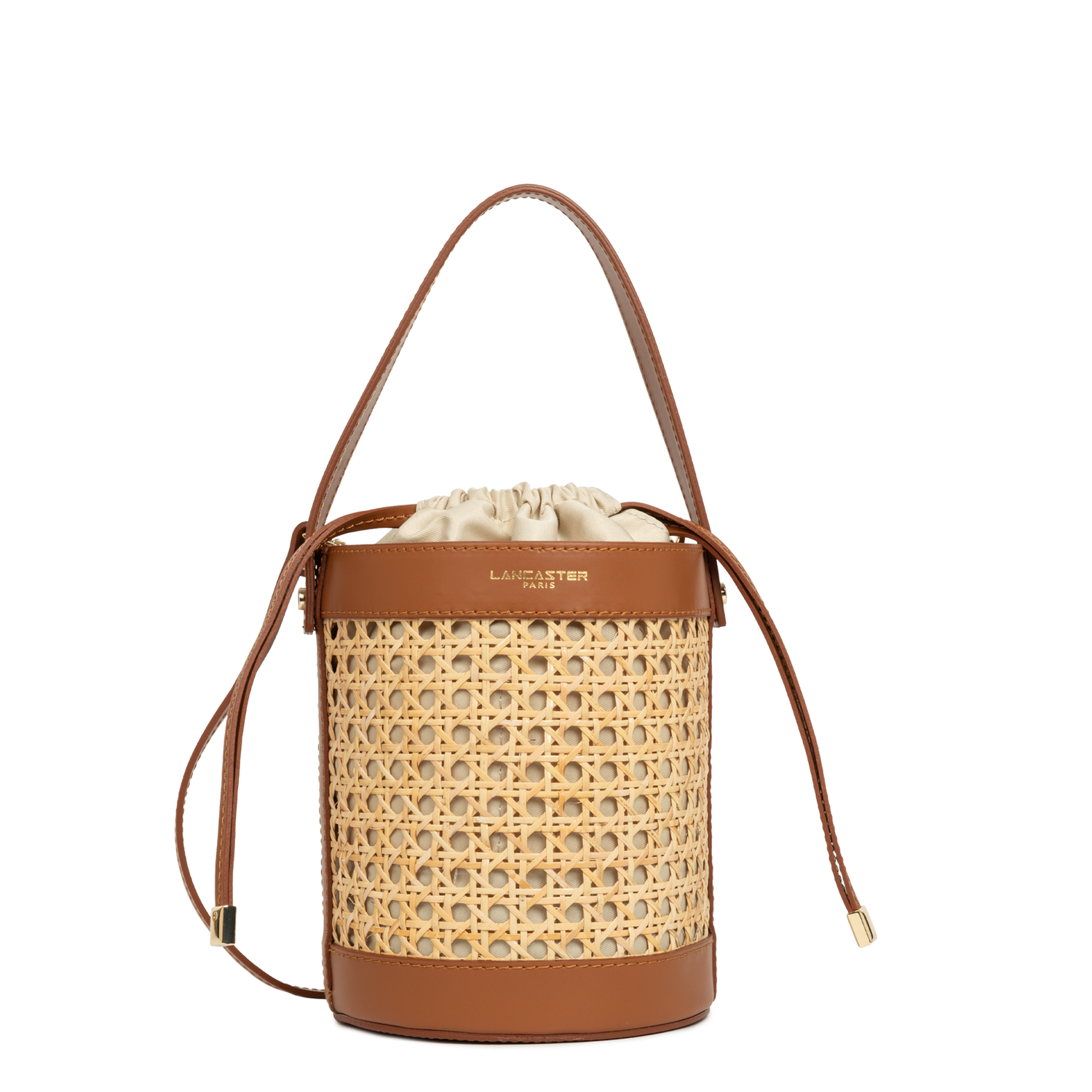 sac seau - cannage rotin