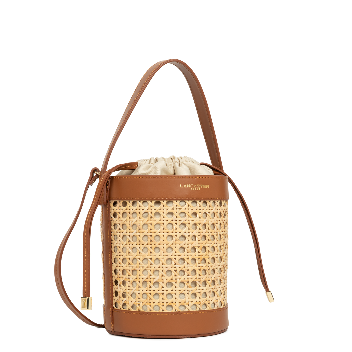 sac seau - cannage rotin