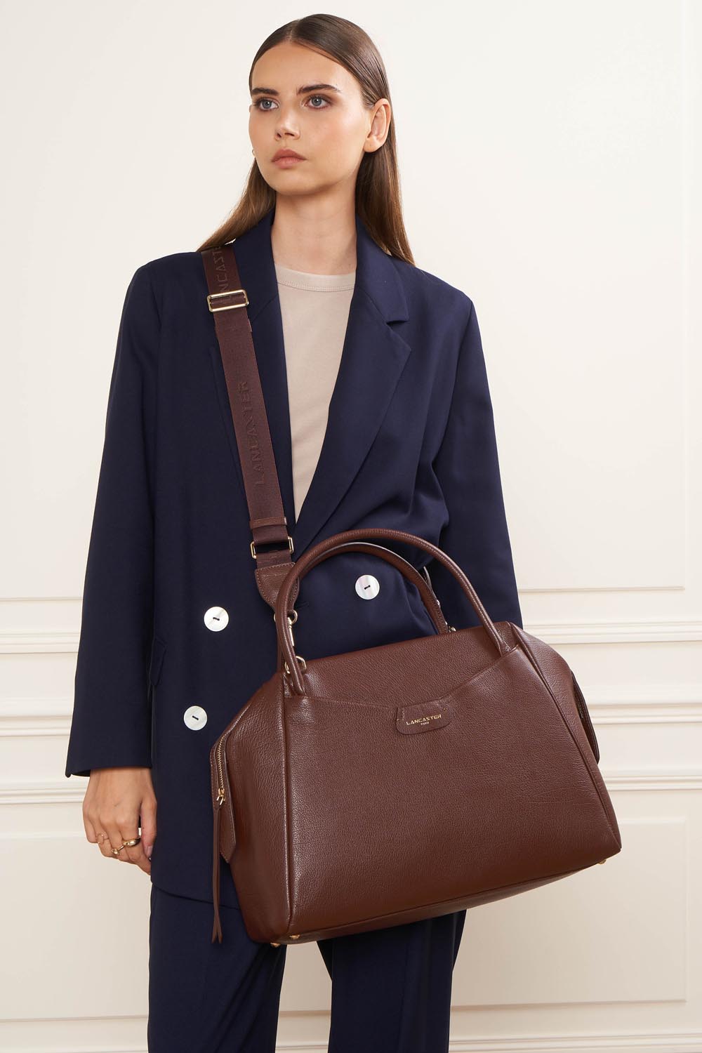 très grand sac cabas main - dune