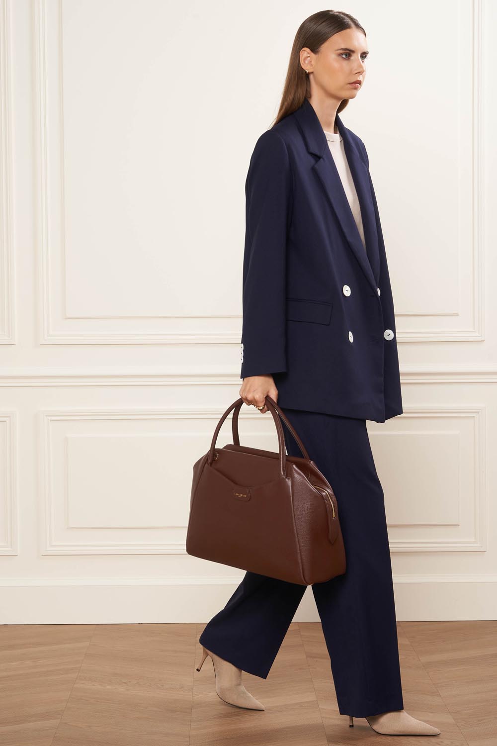 très grand sac cabas main - dune