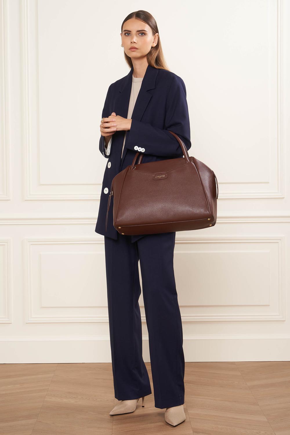 très grand sac cabas main - dune