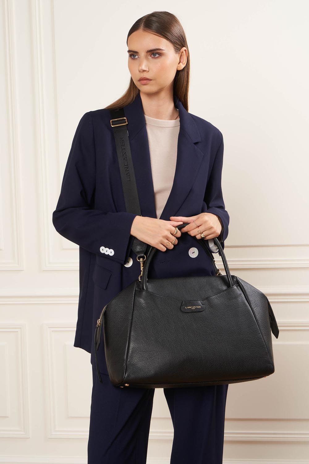 très grand sac cabas main - dune