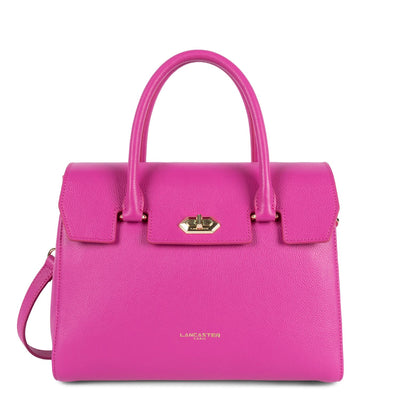 grand sac à main - foulonné milano #couleur_orchide