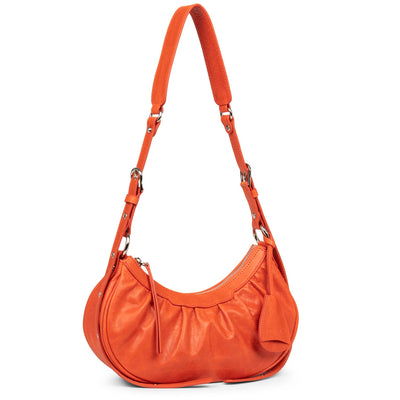 petit sac demi lune - rétro chouchou #couleur_orange