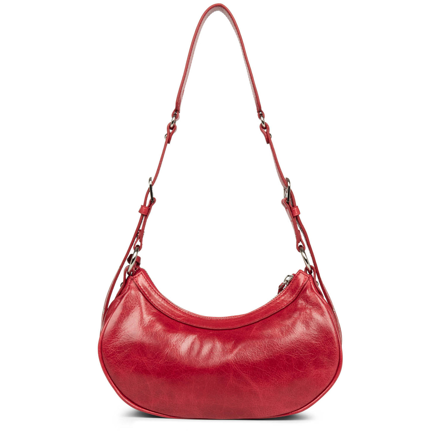 petit sac demi lune - rétro chouchou #couleur_rouge