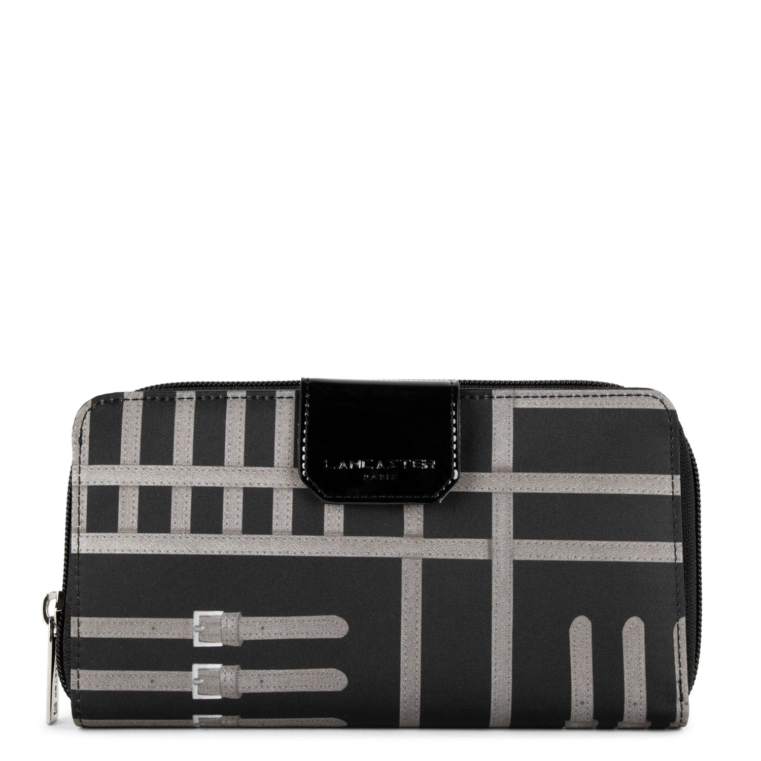 portefeuille compagnon dos à dos - basic verni