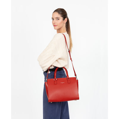 sac à main - saffiano intemporel #couleur_rouge