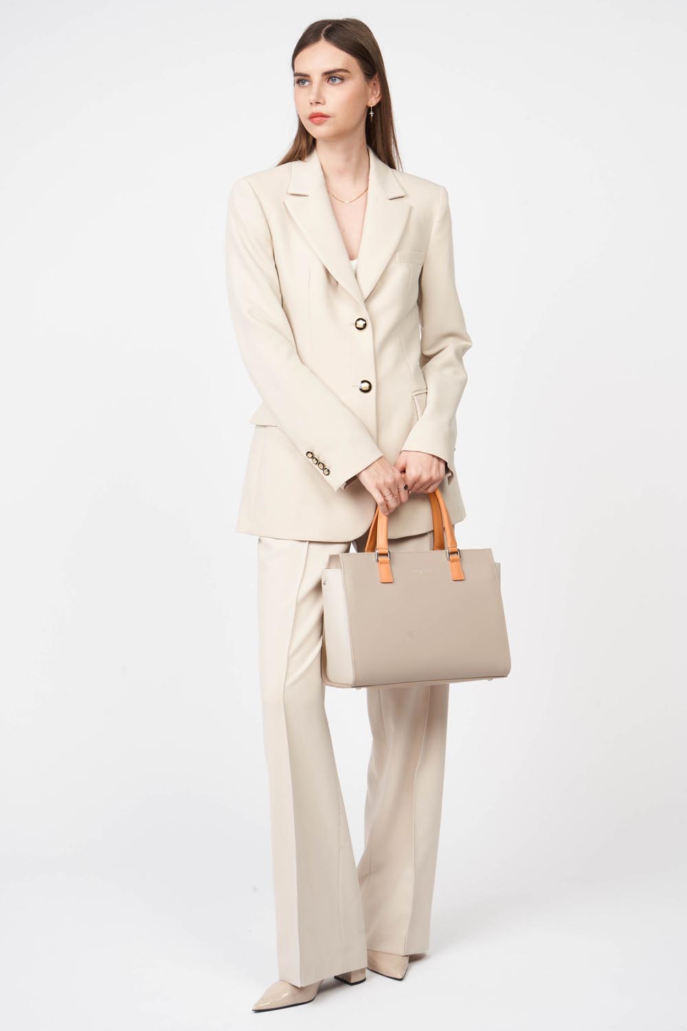 grand sac cabas main - smooth